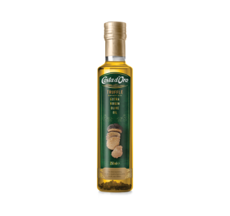 Extra virgin olive oil with truffle flavor