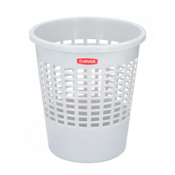 Paper waste bin grey 10l