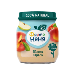 Ֆրուտո Նյանյա Խյուս խնձոր դեղձ 100գր