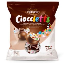 Milk Chocolate with Milk Cream and Colored Dragees  500g