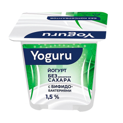 Yogurt with bifidobacteria Yoguru