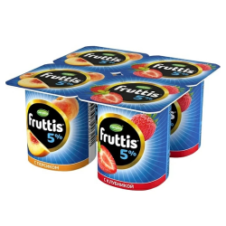 Фруттис клубника/персик 5%.115г