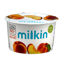 Milkin Yogurt Peach 2.5% 160g