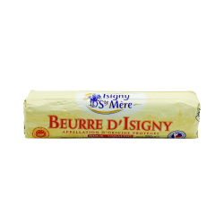 Butter Unsalted Roll Isigny Ste Mere 82% 250g