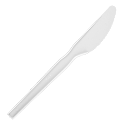 Knife plastic white Falcon 50pcs