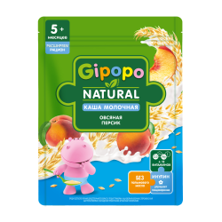 Porridge with milk Peach Gipopo 200g