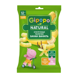 Corn sticks banana, vanilla Gipopo 20g