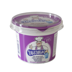 Milk-containing sour cream product Arzni Kat Semyonich 15% 400g