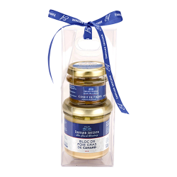 Duo Edouard Artzner Block of Duck Foie Gras 120g and Fig Jam 60g