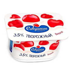 Творожная паста Савушкин вишня 3,5% 120гр