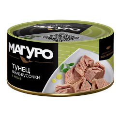 Yellowfin tuna fillet pieces Maguro in oil 170ml
