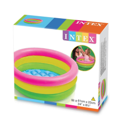 Intex round inflatable pool
