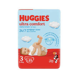 Diapers Ultra Comfort Boy 3 x21