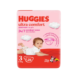 Diapers Ultra Comfort Girl 3 x21