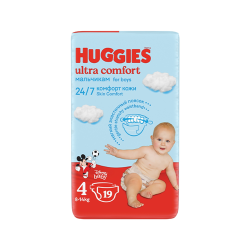 Diapers Ultra Comfort Boy 4 x19