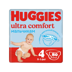 Diapers Ultra Comfort Boy 4 x80