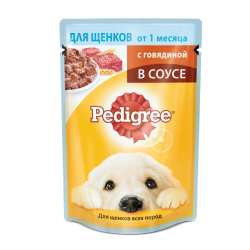 Dog food Pedigree, meat assortment in jelly