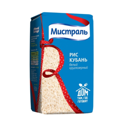 Միստրալ Կուբան կլորահատիկ սպիտակ բրինձ 900գ