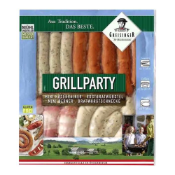 Assorted sausages for grilling Greisinger 450g