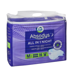 Adult night diaper Carrefour 20pcs