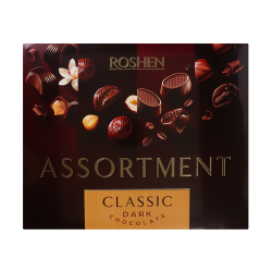Chocolate box Roshen assorted, dark chocolate 154g