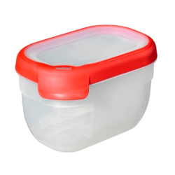 Microwave rectangular red container 0.75l