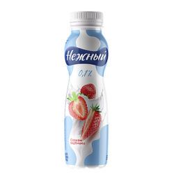 Кампина Нежный Клубника 0,1% 285г