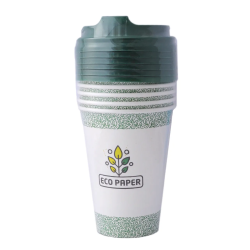 Paper cup with a cap Eco Paper 200ml