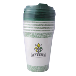 Paper cup with a cap Eco Paper 400ml