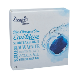 Тoilet blocks blue water 4x 50g