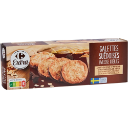 Oatmeal galettes with chocolate 150g
