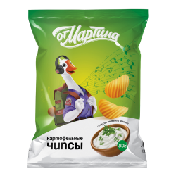 Օտ Մարտինա Չիպս սոխ, թթվասեր 80գ