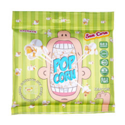 Popcorn with Orange flavor Microwave 100g Sun Corn