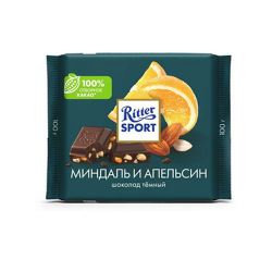 Ռիթր Սպորտ մուգ շոկո-նուշ-նարինջ 100գ