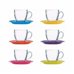 Tea cups Karina rainbow  6pcs