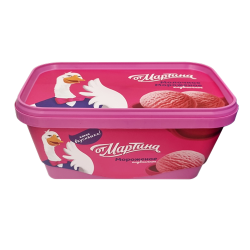 Strawberry flavored ice cream 500g