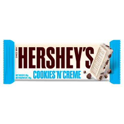 Chocolate bar white chocolate cookies and creme 40g