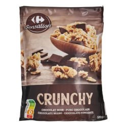 Քարֆուր Սենսեյշն խրթխրթան նախաճաշի հացահատիկային փաթիլներ՝ դառը շոկոլադով, 500գ