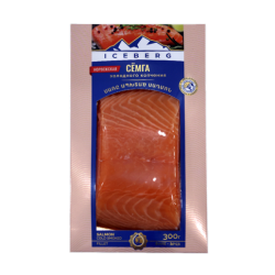 Ice Berg Cold smoked salmon fillet vacuum 300g 
