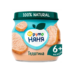 Ֆրուտո Նյանյա Պյուրե հորթի մսով 80գ
