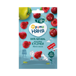 Fruit puree Fruto Nyanya apple-cherry 15g