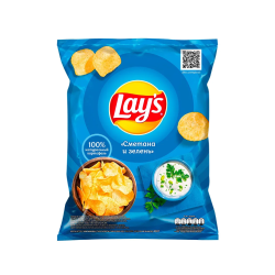 Chips sour cream and greens 140g