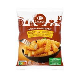 Carrefour Classic Croquettes de pommes de terre précuites surgelées 1 kg