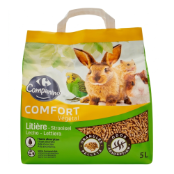 Carrefour Companino Comfort vegetable pellet bedding for rodents 5 l