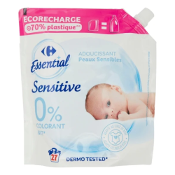 Carrefour Essential Sensitive կոնցենտրացված լվացքի փափկեցուցիչ 600 մլ
