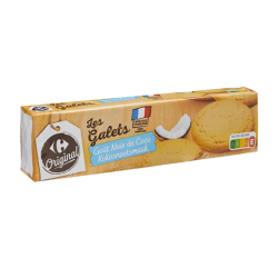 Carrefour Original կոկոսով թխվածքաբլիթներ 125 գ