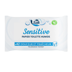 Carrefour Soft խոնավ զուգարանի թուղթ x42