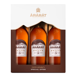 Brandy Ararat  5y  500ml ×3 bottles