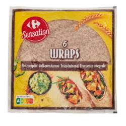  Tortillas Wraps Ble Complet 370gr
