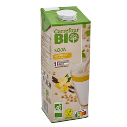 Carrefour Bio vanilla soy drink 1 l
